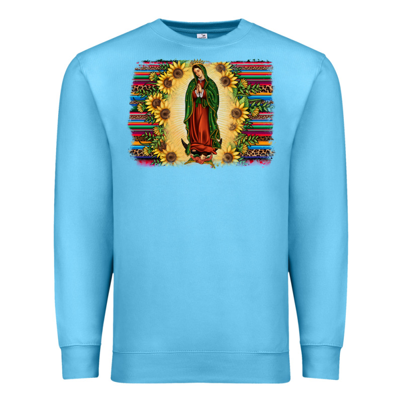 Serape Our Lady Of Guadalupe Premium Sweatshirt by JahusDesignShop | Teevron
