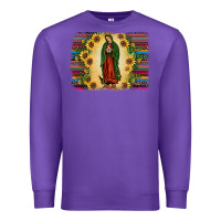 Purple serape our lady of guadalupe Premium Sweatshirt - JahusDesignShop