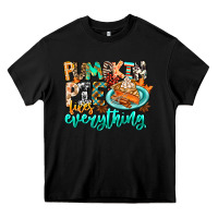 Black Pumpkin Pie Fixes Everything Heavy Core Tee - CowhideDigitalArt
