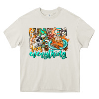 Cream Pumpkin Pie Fixes Everything Heavy Core Tee - CowhideDigitalArt