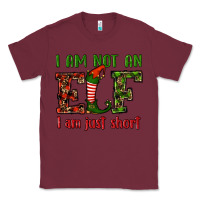 Burgundy i am not an elf i am just short christmas Classic Tee - RanaPortraitStore