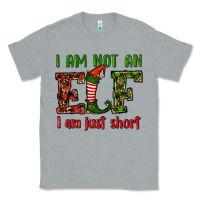 Heather Grey i am not an elf i am just short christmas Classic Tee - RanaPortraitStore