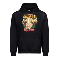 Black cattle queen Urban Hoodie - NancyCooperArtShop