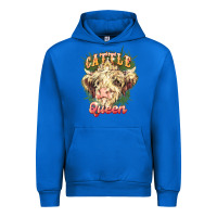 Cobalt cattle queen Urban Hoodie - NancyCooperArtShop