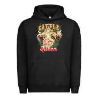 Pigment Black cattle queen Urban Hoodie - NancyCooperArtShop