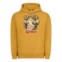 Pigment Peanut Butter cattle queen Urban Hoodie - NancyCooperArtShop