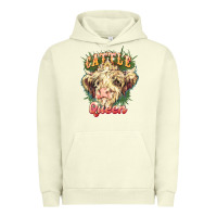 Pigment Pistachio cattle queen Urban Hoodie - NancyCooperArtShop