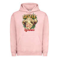 Pigment Salmon cattle queen Urban Hoodie - NancyCooperArtShop