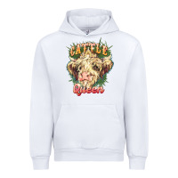 White cattle queen Urban Hoodie - NancyCooperArtShop