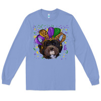 Colony Blue mardi gras hat havanese dog Long Sleeve Tee - RanaPortraitStore