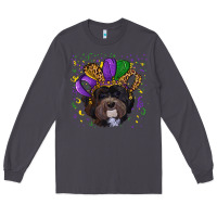 Smoke mardi gras hat havanese dog Long Sleeve Tee - RanaPortraitStore