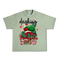 Oil Green dashing through the snow Urban Heavy Tee - MaliasSmallBusiness