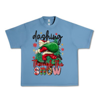 Pebble Blue dashing through the snow Urban Heavy Tee - MaliasSmallBusiness