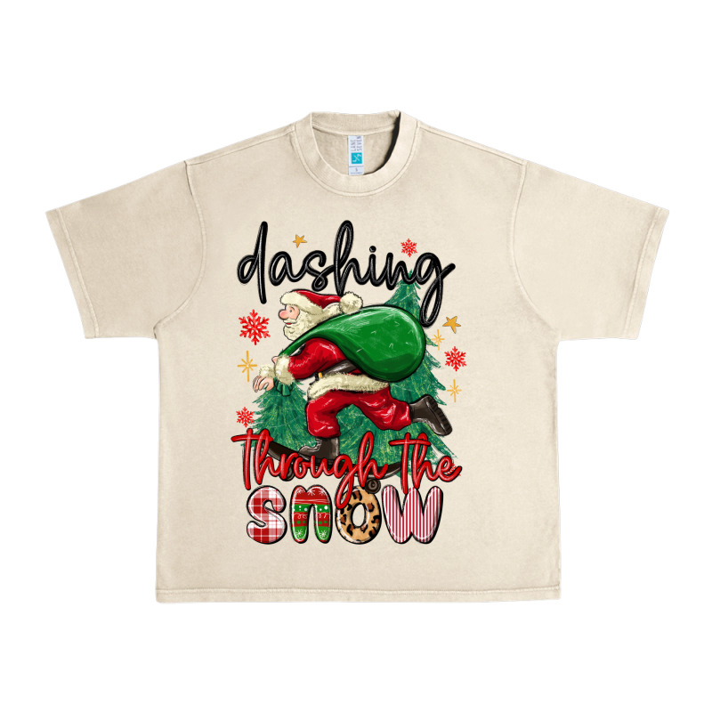 Dashing Through The Snow Urban Heavy Tee by MaliasSmallBusiness | Teevron
