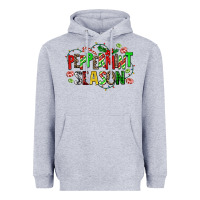 Heather Grey peppermint season Heavyweight Hoodie - AdoDesignShop