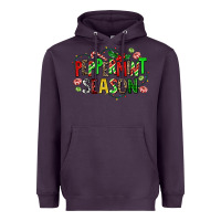 Plum peppermint season Heavyweight Hoodie - AdoDesignShop