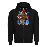 Black trust in the lord Zipper Hoodie - Zillion Design Studio