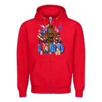 Red trust in the lord Zipper Hoodie - Zillion Design Studio