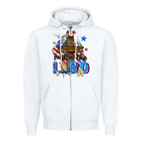 White trust in the lord Zipper Hoodie - Zillion Design Studio