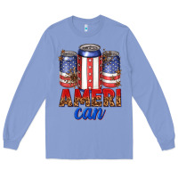 Colony Blue Ameri can Long Sleeve Tee - texasbilliewilder