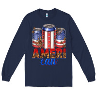 Navy Ameri can Long Sleeve Tee - texasbilliewilder