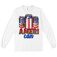 White Ameri can Long Sleeve Tee - texasbilliewilder