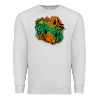 Dove Grey halloween patch  2 Premium Sweatshirt - BundleAndBundleShop