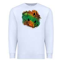 White halloween patch  2 Premium Sweatshirt - BundleAndBundleShop