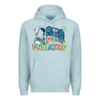 Blue Mist level 100 days unlocked Premium Hoodie - MaliasSmallBusiness
