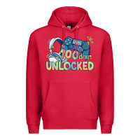 Cardinal level 100 days unlocked Premium Hoodie - MaliasSmallBusiness