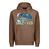 Chestnut level 100 days unlocked Premium Hoodie - MaliasSmallBusiness