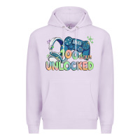 Lilac level 100 days unlocked Premium Hoodie - MaliasSmallBusiness