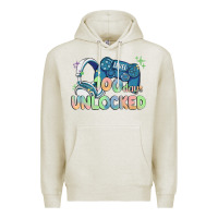 Oatmeal Heather level 100 days unlocked Premium Hoodie - MaliasSmallBusiness