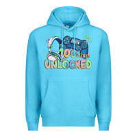 Ocean Blue level 100 days unlocked Premium Hoodie - MaliasSmallBusiness
