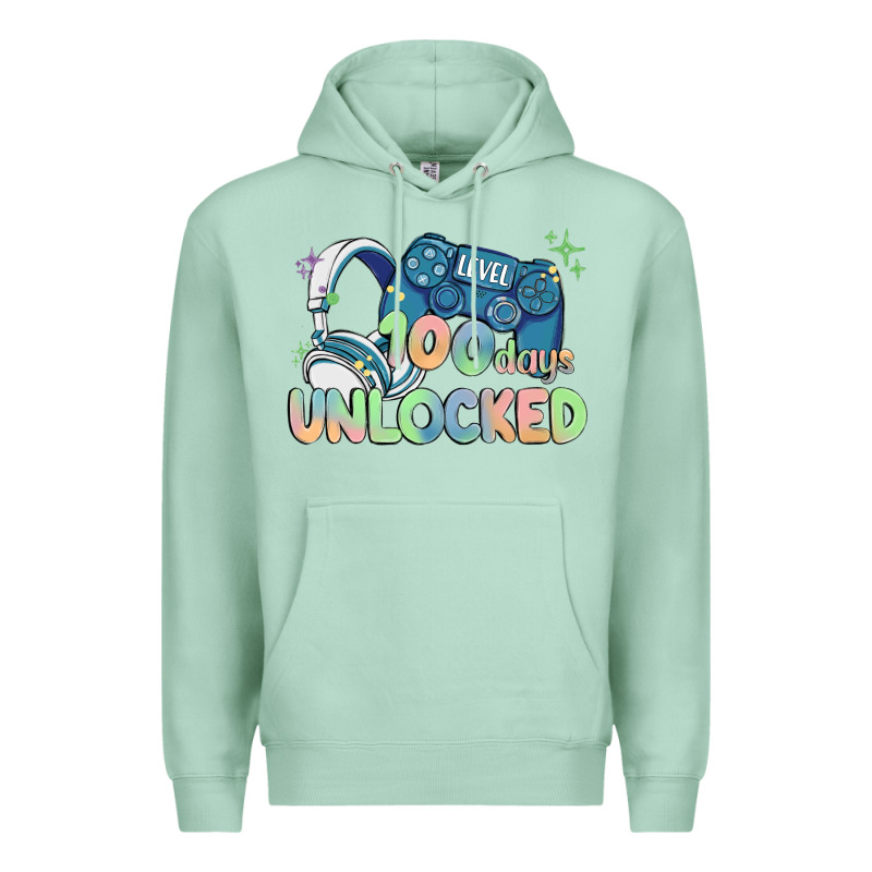 Level 100 Days Unlocked Premium Hoodie by MaliasSmallBusiness | Teevron