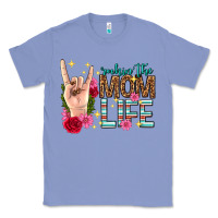 Colony Blue rockin the mom life mothers day Classic Tee - texasbilliewilder