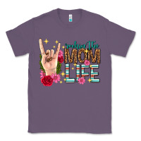 Lavender rockin the mom life mothers day Classic Tee - texasbilliewilder