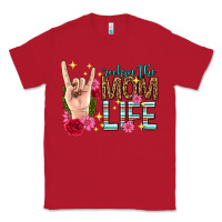 Red rockin the mom life mothers day Classic Tee - texasbilliewilder