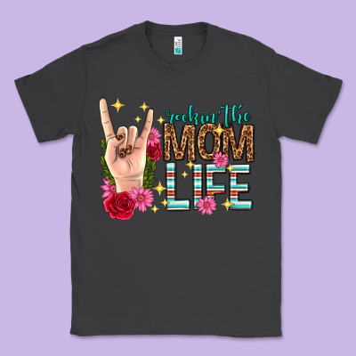 Rockin The Mom Life Mothers Day Classic Tee Designed By Texasbilliewilder