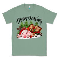 Sage merry christmas pig Classic Tee - FaDigitalArtStudio