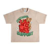 French Oak emotional support Urban Heavy Tee - MaliasSmallBusiness