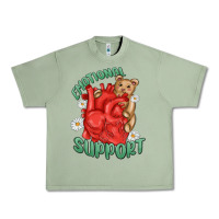 Oil Green emotional support Urban Heavy Tee - MaliasSmallBusiness