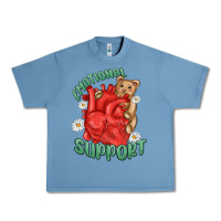 Pebble Blue emotional support Urban Heavy Tee - MaliasSmallBusiness