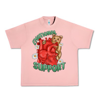Salmon emotional support Urban Heavy Tee - MaliasSmallBusiness