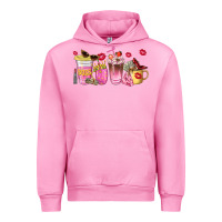 Fuchsia Pink boss lady coffee cups Urban Hoodie - NancyCooperArtShop
