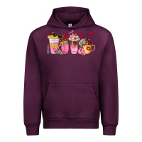 Mauve Wine boss lady coffee cups Urban Hoodie - NancyCooperArtShop