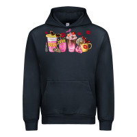 Navy boss lady coffee cups Urban Hoodie - NancyCooperArtShop