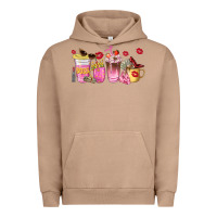 Pigment Burro boss lady coffee cups Urban Hoodie - NancyCooperArtShop