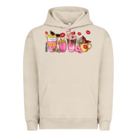 Pigment French Oak boss lady coffee cups Urban Hoodie - NancyCooperArtShop