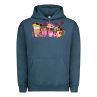 Pigment Midnight Navy boss lady coffee cups Urban Hoodie - NancyCooperArtShop